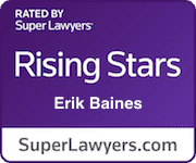 Super Lawyers Rising Star Erik Baines